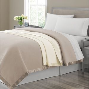 Martha Stewart Easy Care Soft Fleece Blanket- King